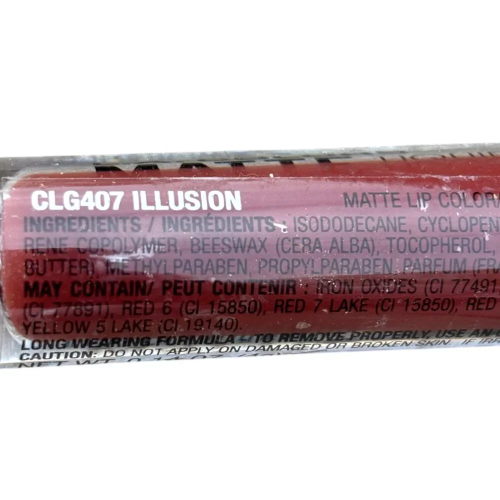L.A. Colors‎ Matte liquid Lipcolor CLG407 Illusion- Sealed- New without Box